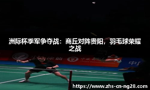 洲际杯季军争夺战:商丘对阵贵阳,羽毛球荣耀之战